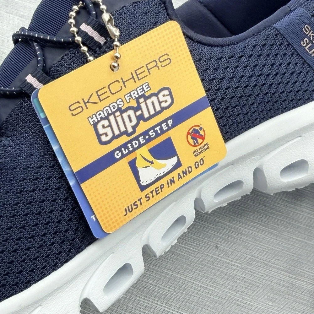 Skechers Glide Step Sneakers Women's 9.5 Blue Lightweight Navy Walking 104547